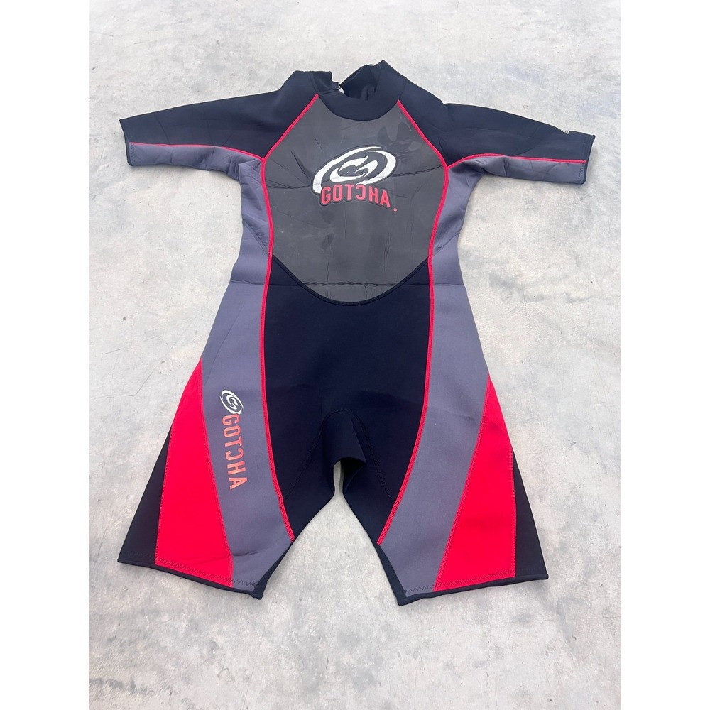 Gotcha Titanium 2.2 Shorty Wetsuit Mens XL Multi Neoprene 4-Way Stretch Swimwear